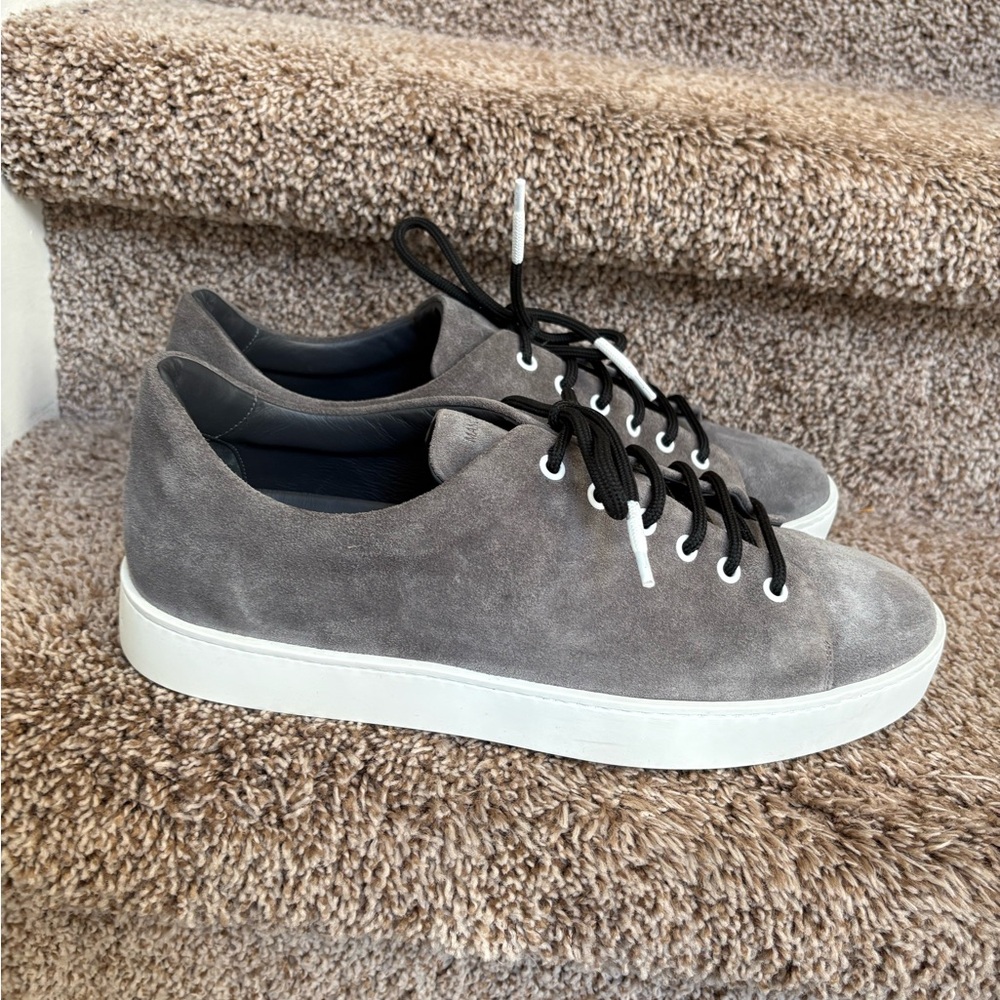 Manolo Blahnik Gray Suede Men's Sneakers